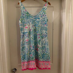 Lilly Pulitzer Adrianna Tank Sundress Dress in What a Lovely Place - Size Large